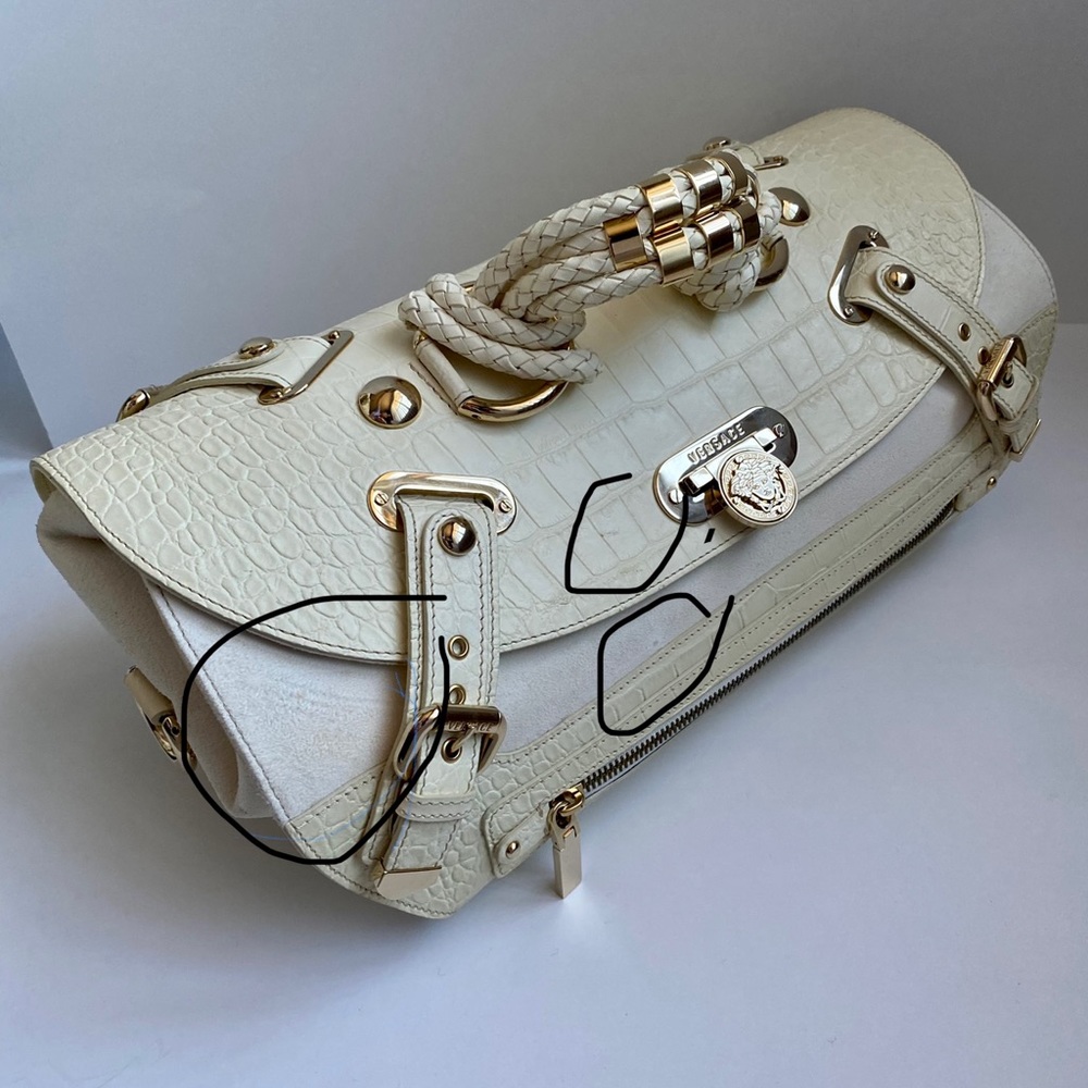 🎊HP🎊Versace Cream Canyon Bag Medium - Picture 13 of 14